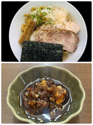食べる海老辣油付き 大山鶏油そば食セット（特製タレ・麺・鶏節付）