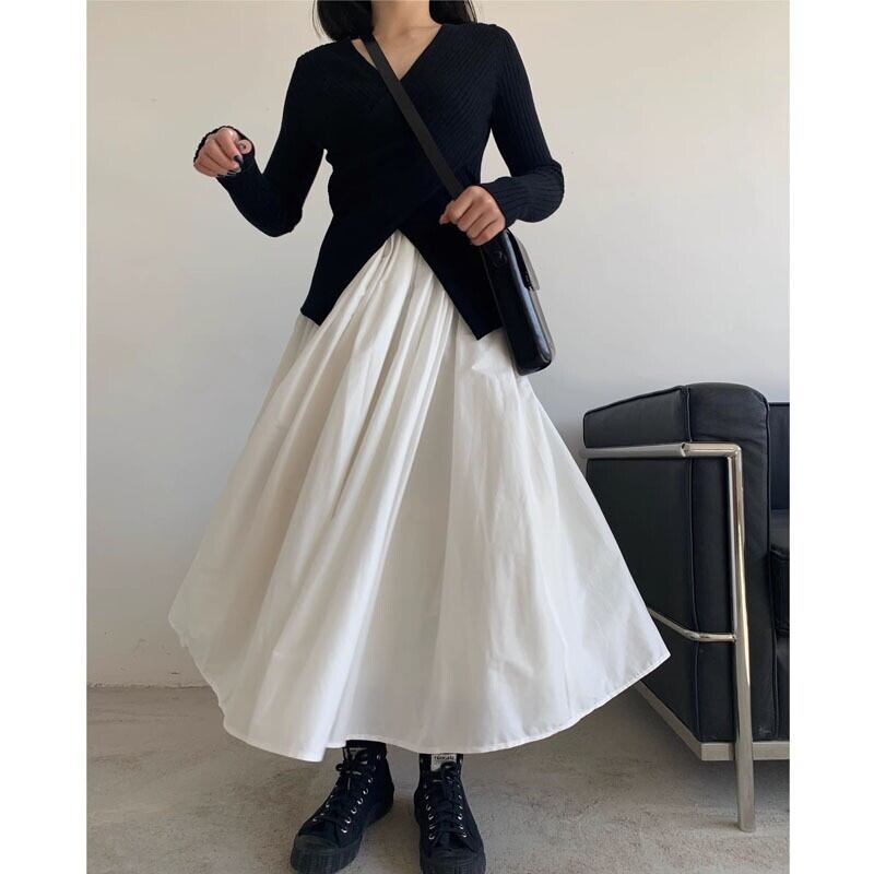 Flare volume tulle skirt