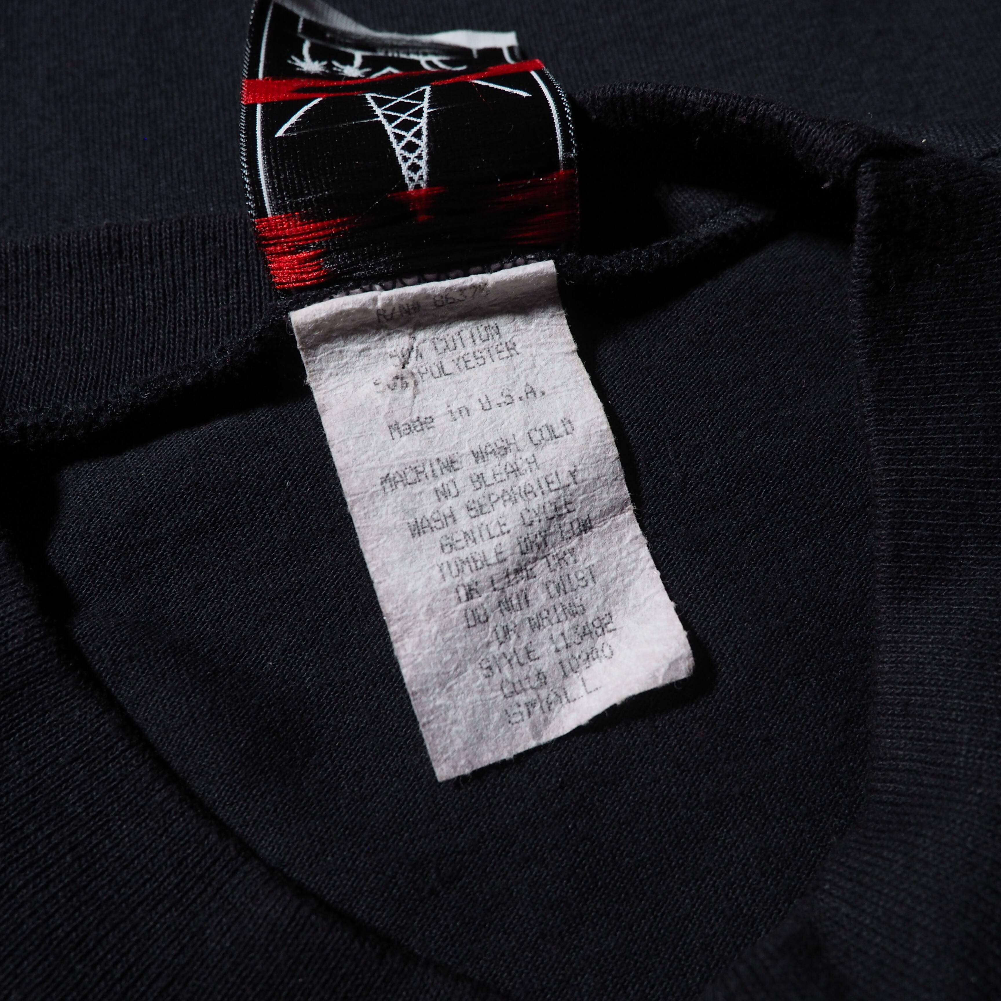 1990s ” Sun flower ” painted vintage loose SS Tee (made in usa)