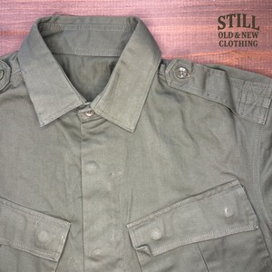 1960's～ VINTAGE JUNGLE FATIGUE TYPE COTTON JACKET MADE IN VIETNAM SUPER RARE（DEAD STOCK）  /  1960年代～ ヴィンテージ ジャングルファティーグタイプ コットンツイル ジャケット ベトナム製 スーパーレアピース