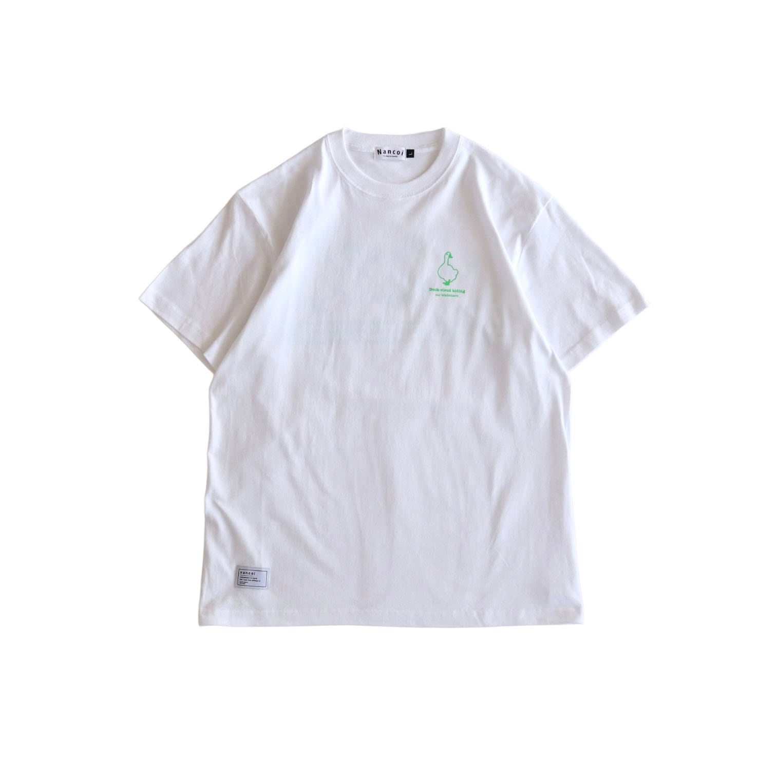 ダックTEE / ホワイト x ネオングリーン | portsidelaboratory STORE