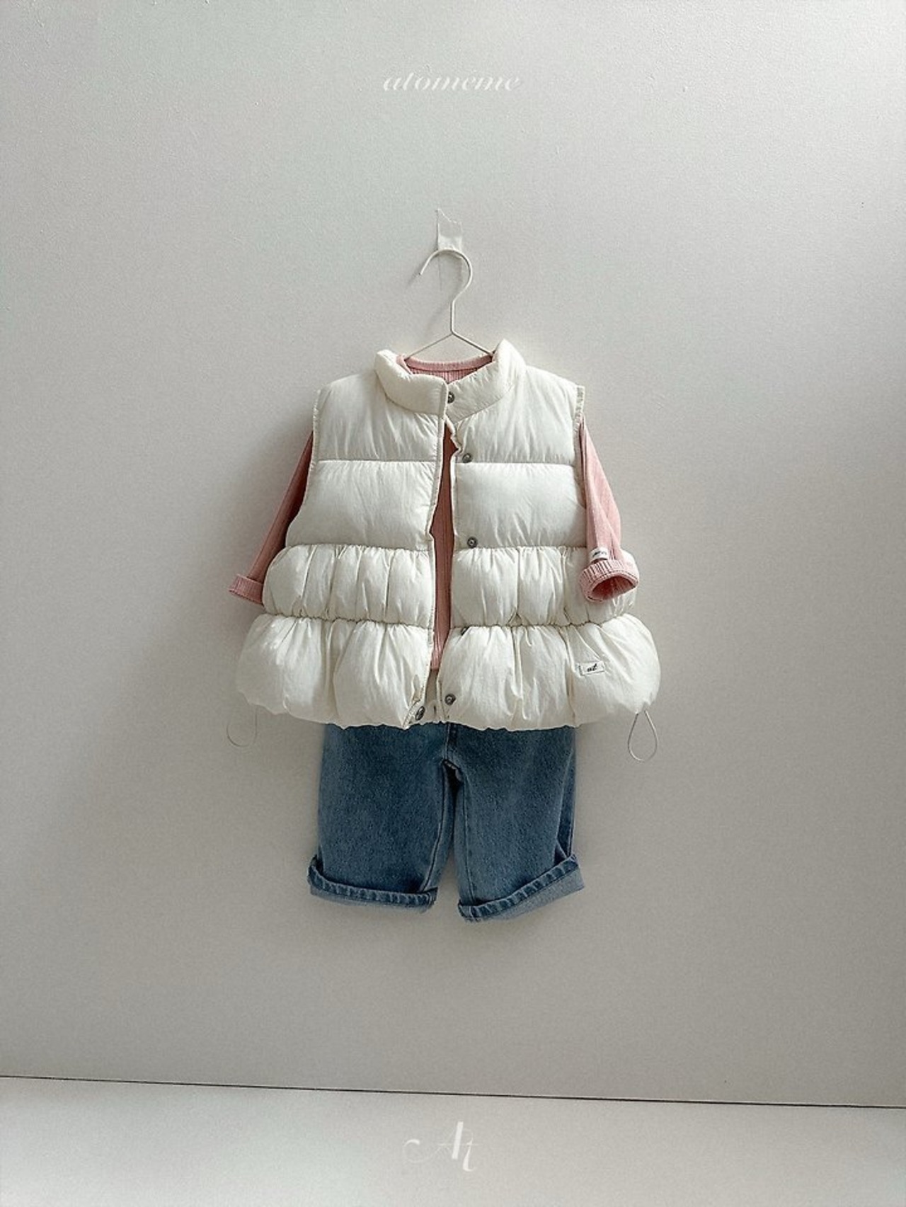 韓国子供服 / Atomeme / 26Autumn / Pongle Padding Vest / 秋服 *S~XL*