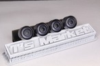 8.5mm キャデラック ハブキャップ タイプ 3Dプリント ホイール 1/64 未塗装 W85-74