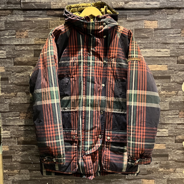 RALPH LAUREN FIELD DOWN JACKET CHECK 1990'S OLD