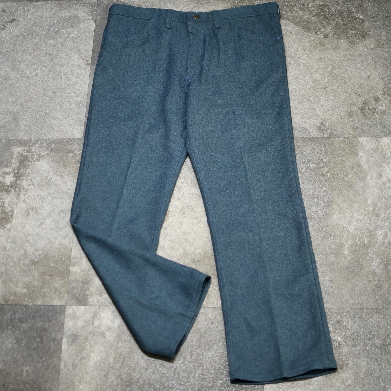 80's~ Wrangler launcher pants blue