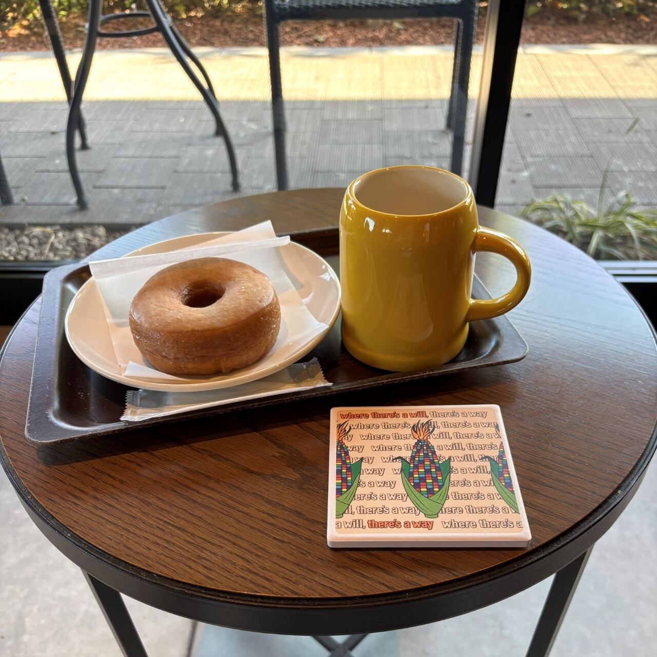 DHD(M)028【白雲石吸水コースター　とうもろこし】