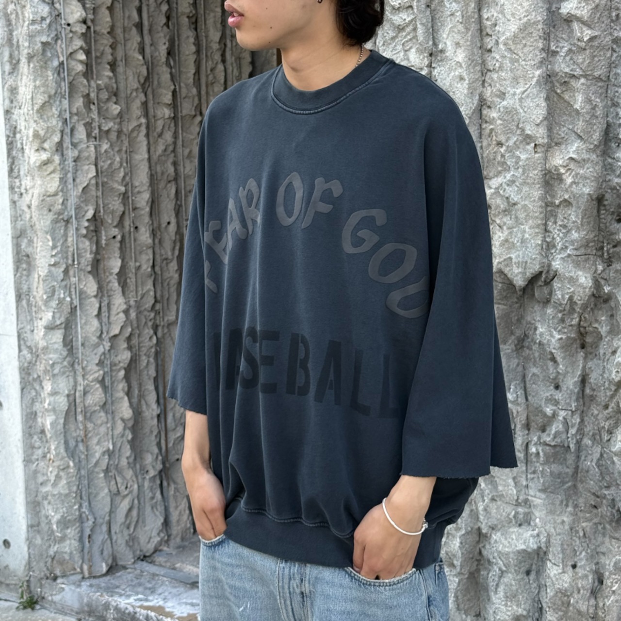 【FEAR OF GOD】"BASEBALL"" CUT SLEEVE SWEATSHIRT" - 11