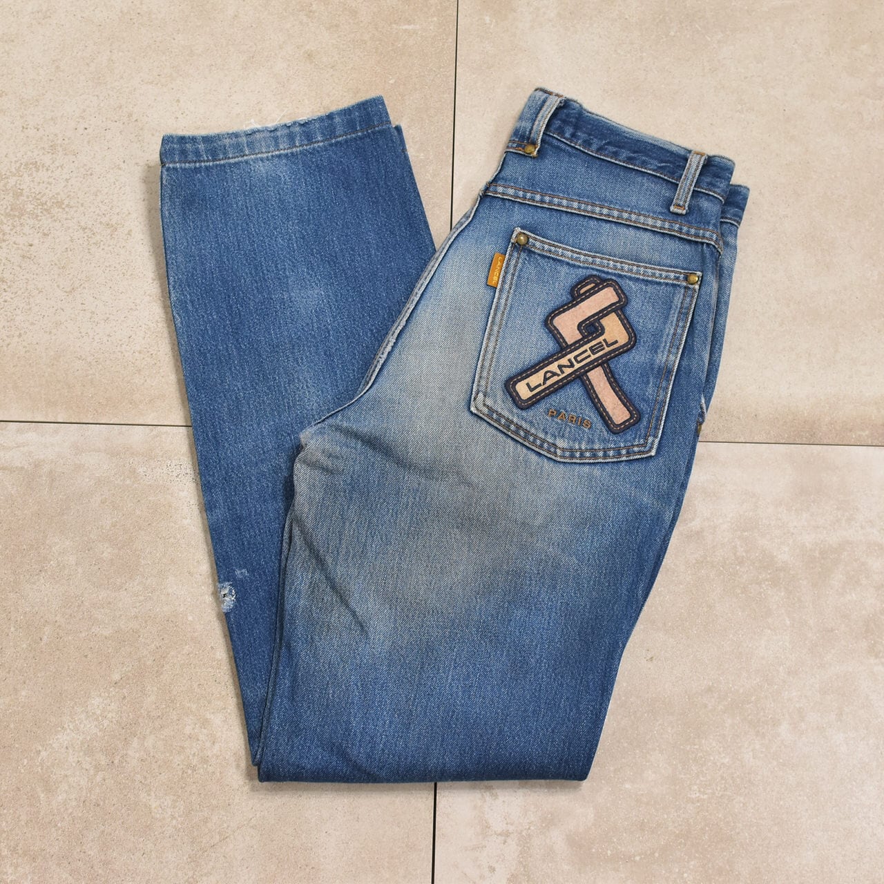 90s LANCEL paris denim pants | 古着屋 grin days memory