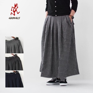 GRAMICCI[グラミチ] WOOL PLATED SKIRT [g2fw-sk015] ウールプレイティドスカート・ウールチェックスカート・ウールスカート・ロングスカート・綺麗めスカート・アウトドアスカート・キャンプスカート・フレアスカート・アウトドア・ LADY'S [2022AW]
