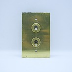 PL-006S 厚みなし ブラスプレートトグルスイッチ -2-/電材/真鍮