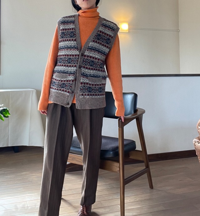 Shetland Wool Knitted Vest