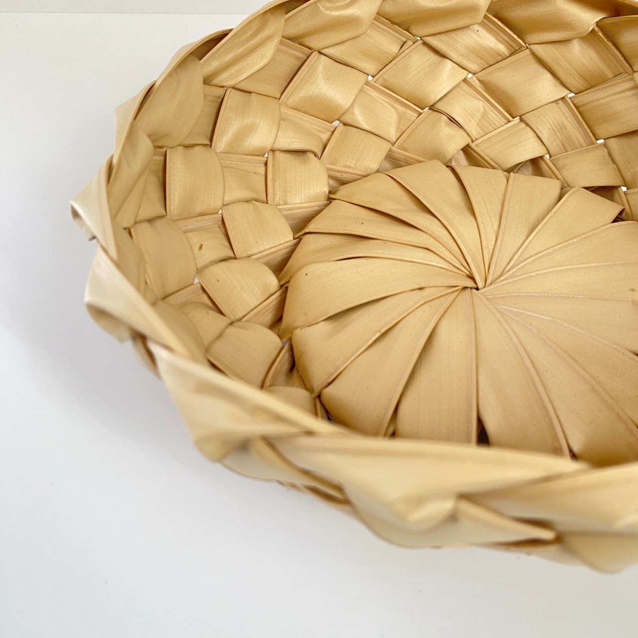 ババス椰子 籠 浅型 S ②