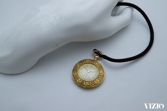 オメガ　エングレービング　懐中時計　1901～1902年製　