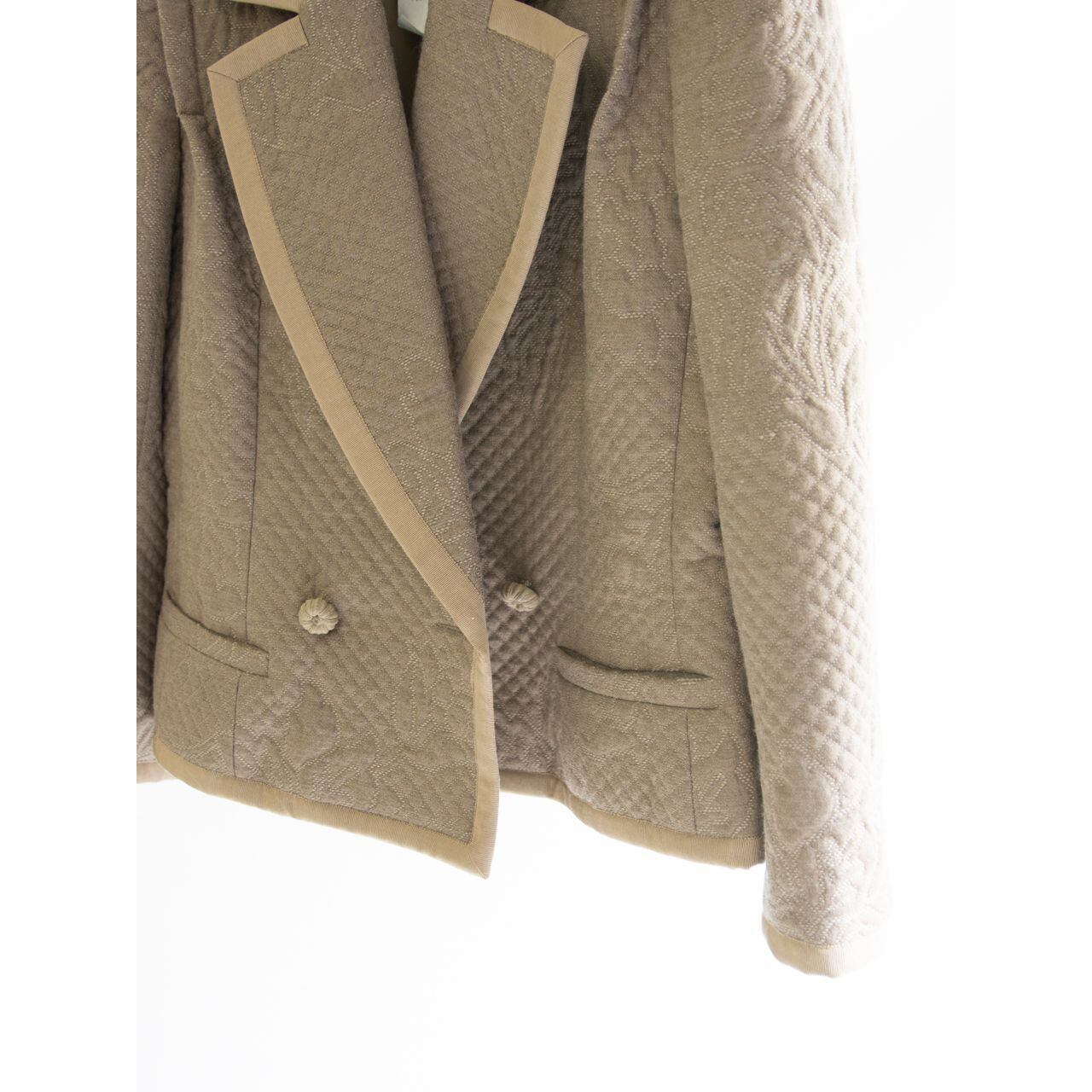 【JEAN-LOUIS SCHERRER】Made in France Quilting Wool Jacket（ジャンルイ シェレル フランス製 キルティングウールジャケット ）