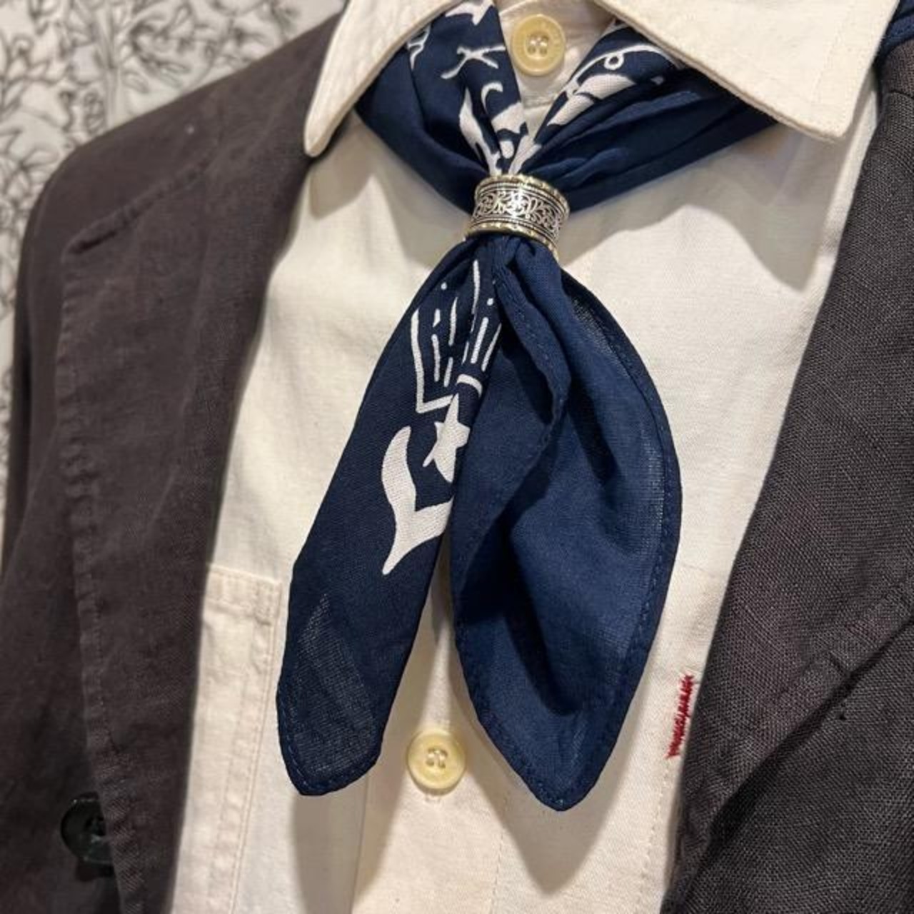 TOPANGA accessory One-wash cotton bandana sailing, available in two colors