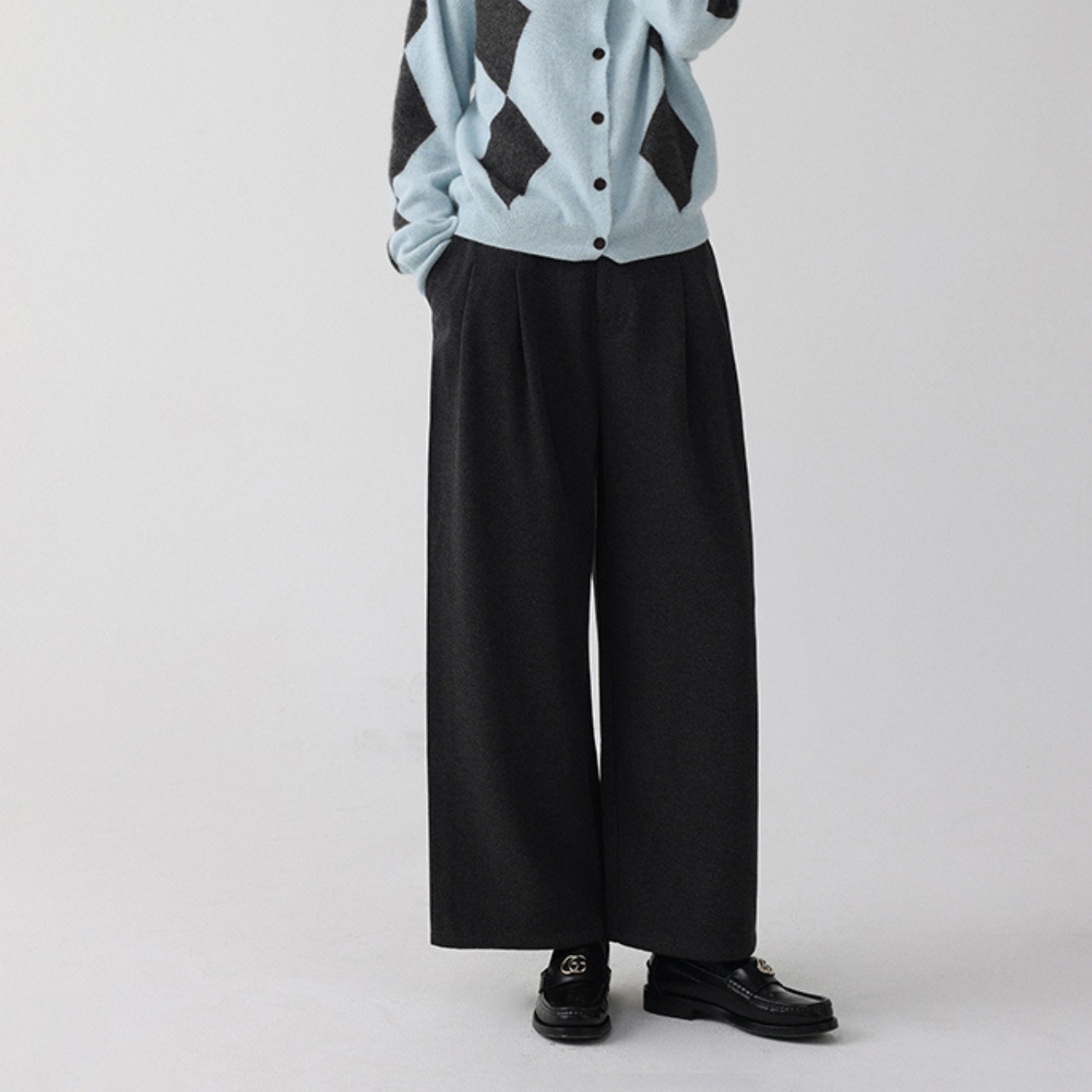 Wide Full Length Pants T3973