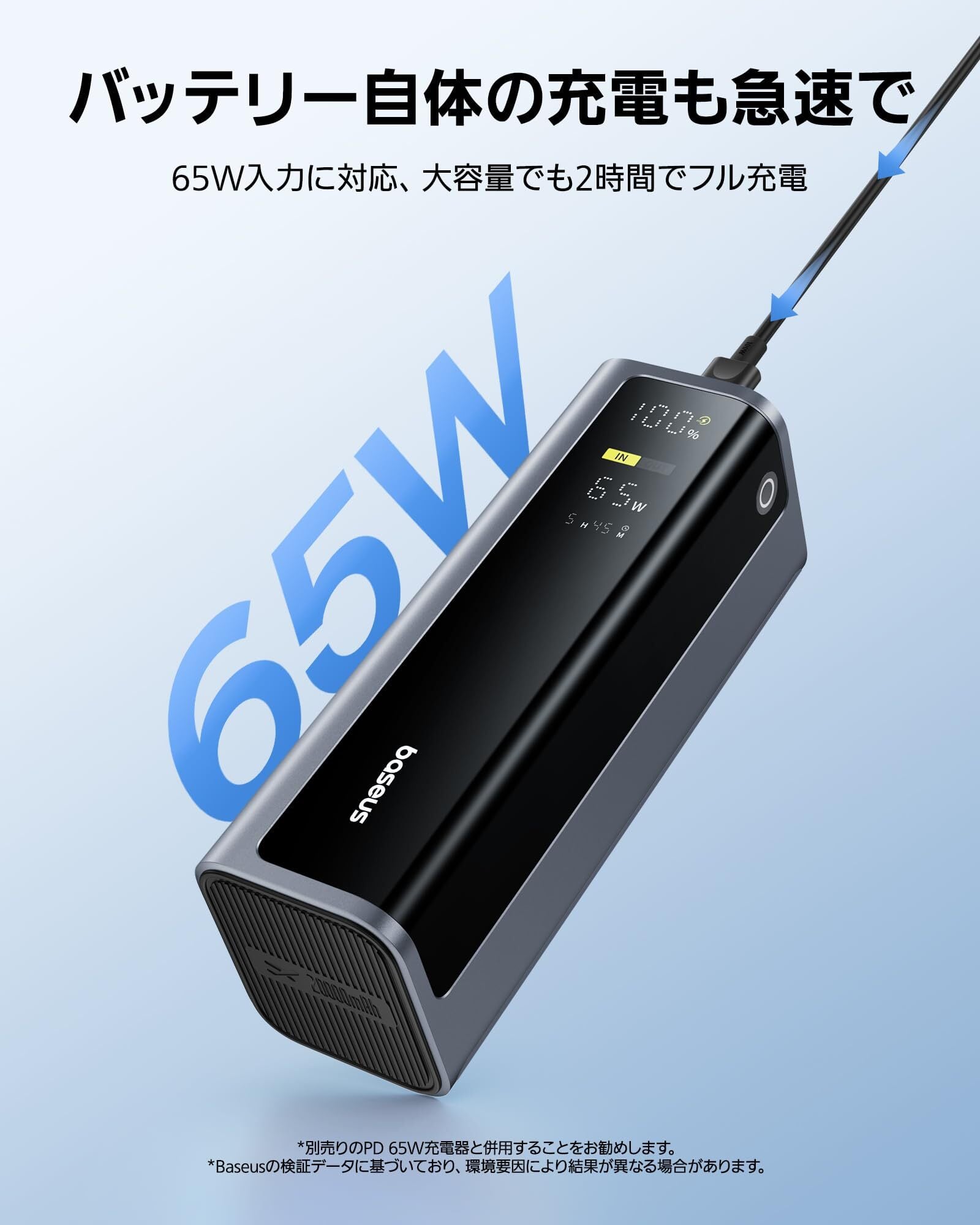 VGP 2025受賞」Baseus モバイルバッテリー PD 145W 20800mAh 大容量