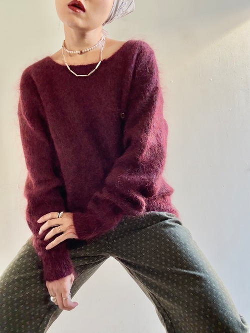 80s Vintage "Jeanne Pierre" Mohair Knit Top