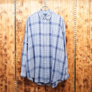 90s ralphlauren blake リネン コットン L/ラルフローレン
