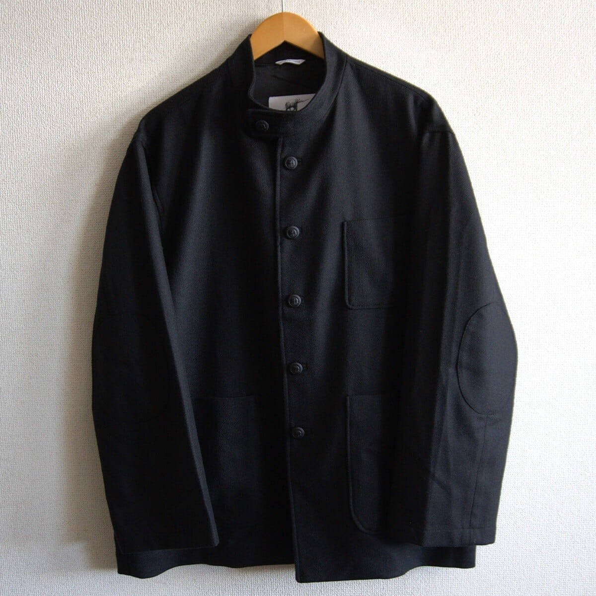 【MOON社ウール】Chato Lufsen【BORESTIERE d ATELIER】52 ブラック ウール ジャケット シャトー ルフセン 26040379 MOON社ウール】Chato Lufsen【BORESTIERE d ATELIER】52 ブラック