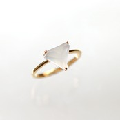 翡翠カットリング white facet cut ring A貨翡翠 jd_rg1902