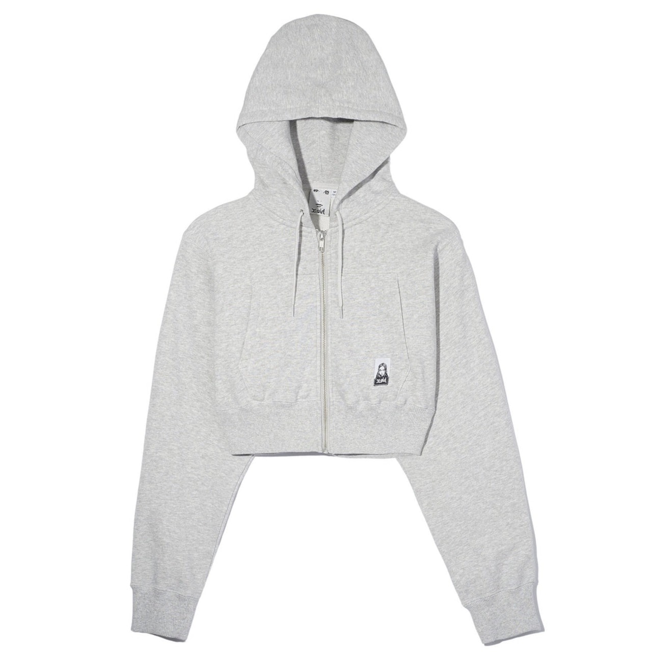 【X-girl】FACE COMPACT ZIP UP HOODIE【エックスガール】