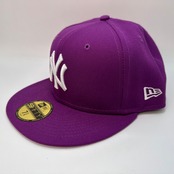 NEW ERA 59FIFTY/5950 ヤンキース　パープル　海外入荷