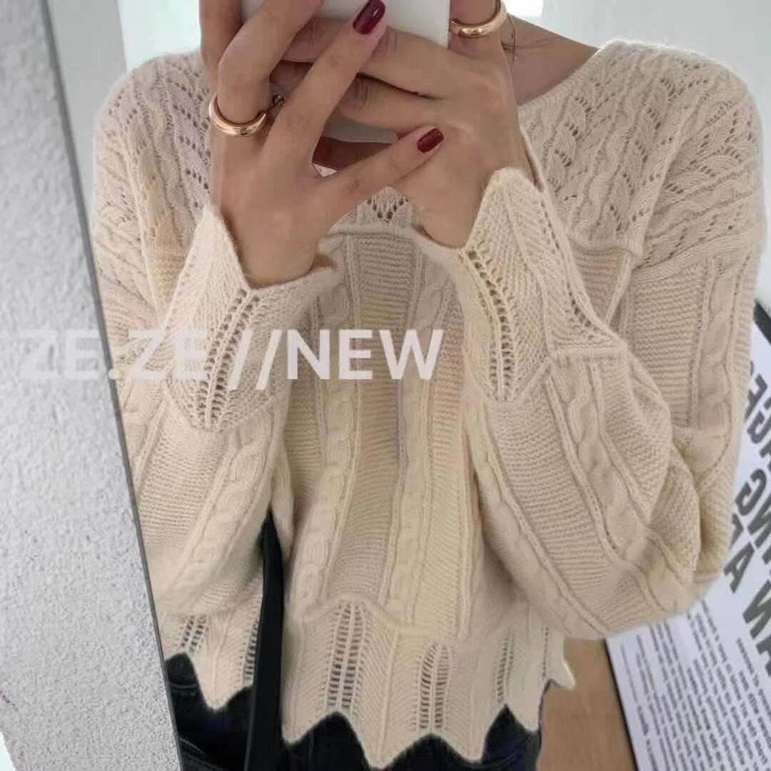 キーネックニット