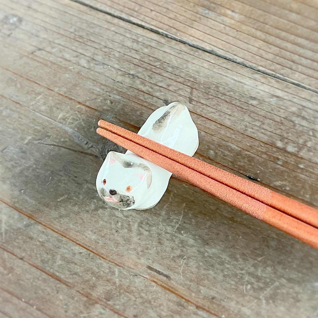 ねこ箸置き（立体）　シャム