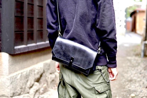 Groover Leather ショルダーフラップバッグ：GFB-120