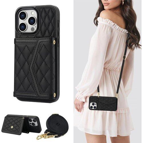 Hoyong iPhone16 ケース 手帳型 ショルダー スマホケース 肩掛け 首かけ 斜めがけ ストラップ For iPhone16 ケース 背面カード収納 スマホカバー 可愛い 耐衝撃 スタンド機能 アイフォン16 ケース 保護カバー iPhone16用 レザーケース 財布型 オシャレ 落下防止 高級PUレザー 手作り 軽量 エレガント 多機能 便利 68