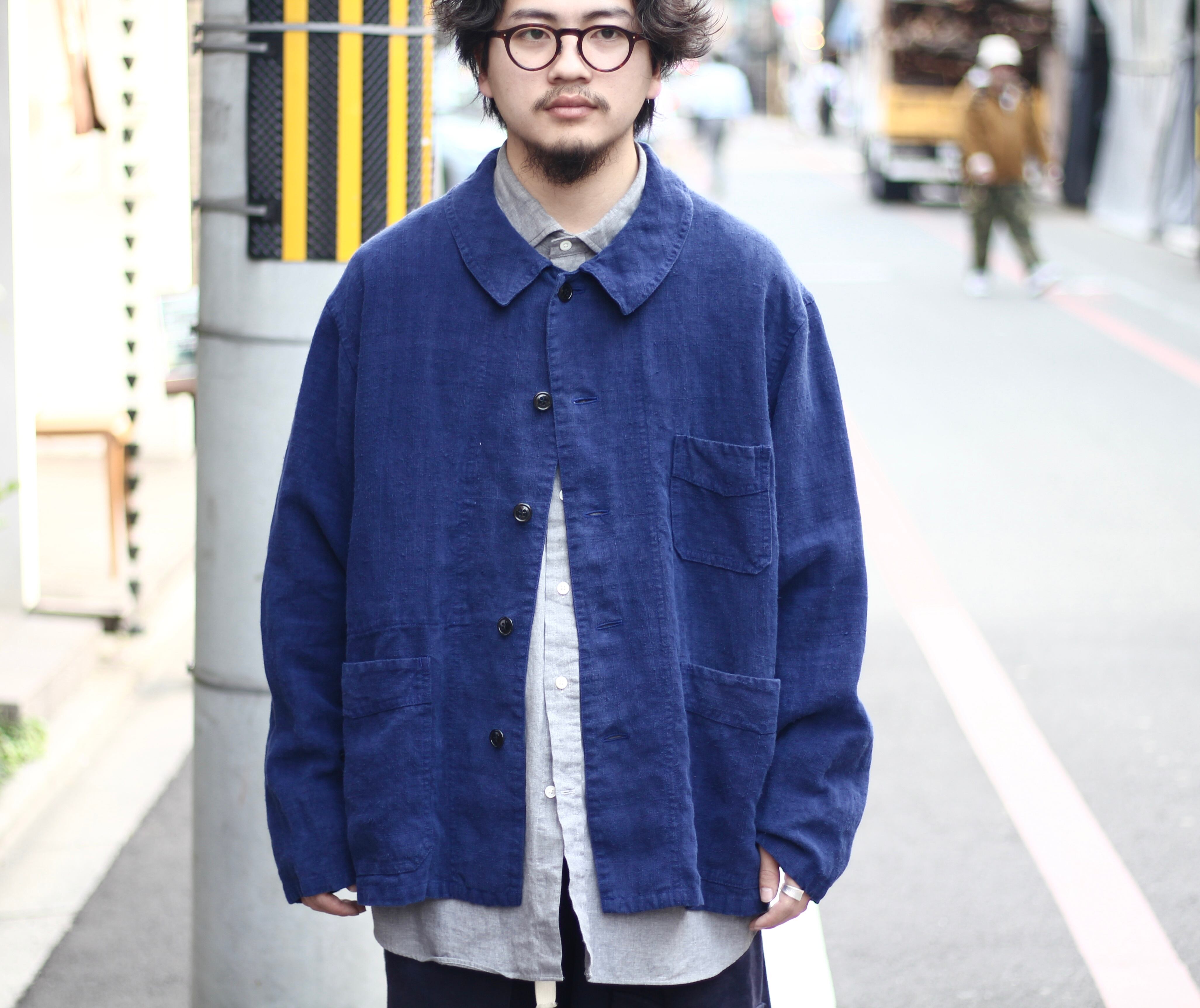 Achuu original antique linen jacket | 京都古着屋 Achuu