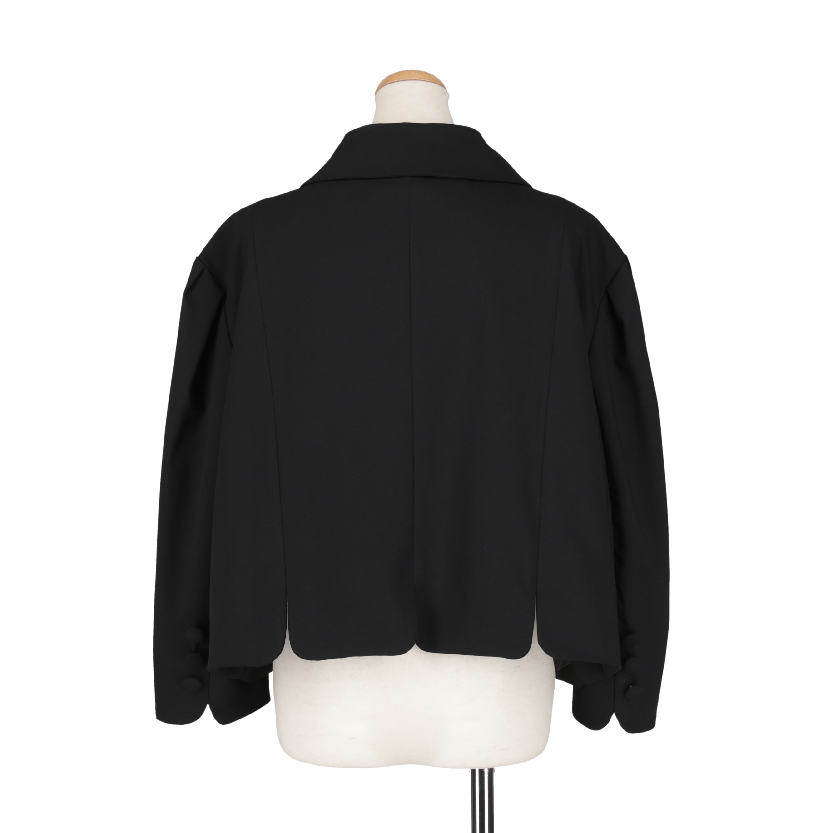 丸襟ジャケット　BLACK