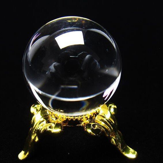 水晶 丸玉 ブラジル産 20mm 一点物 141-6381