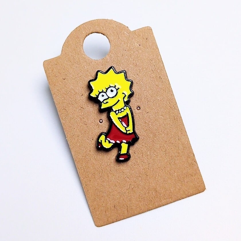 送料無料！ ★ピンズ PINS★ピンバッジ 【The Simpsons（ザ シンプソンズ）リサ・シンプソン】〚アメリカン雑貨 アメトイ〛