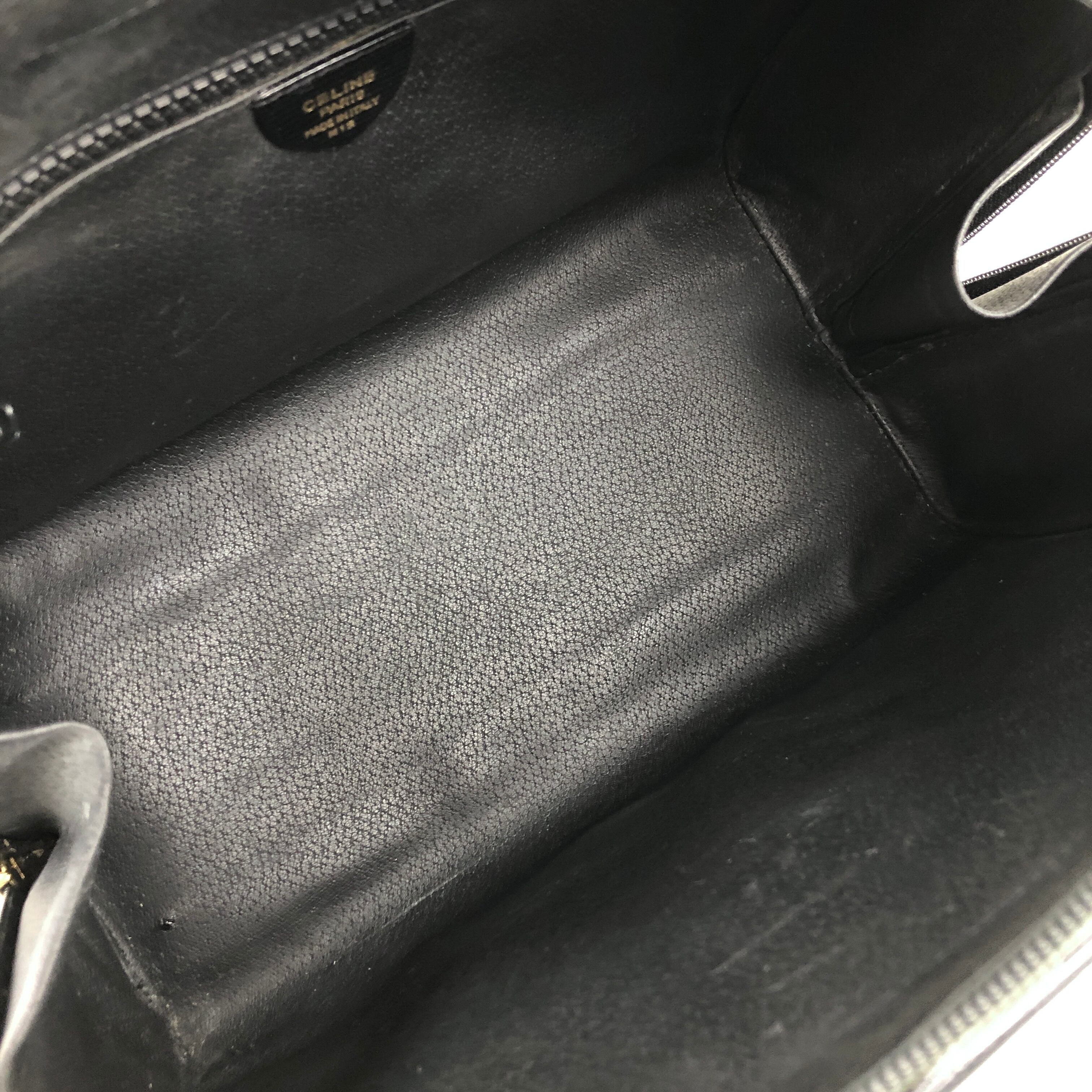 ★CELINE セリーヌ   ショルダーバッグ ブラック サークルロゴ レザー ミニボストン 2way ryffy5 CELINE セリーヌ ショルダーバッグ ブラック サークルロゴ レザー ミニ