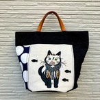 パッチワークにゃんこトート