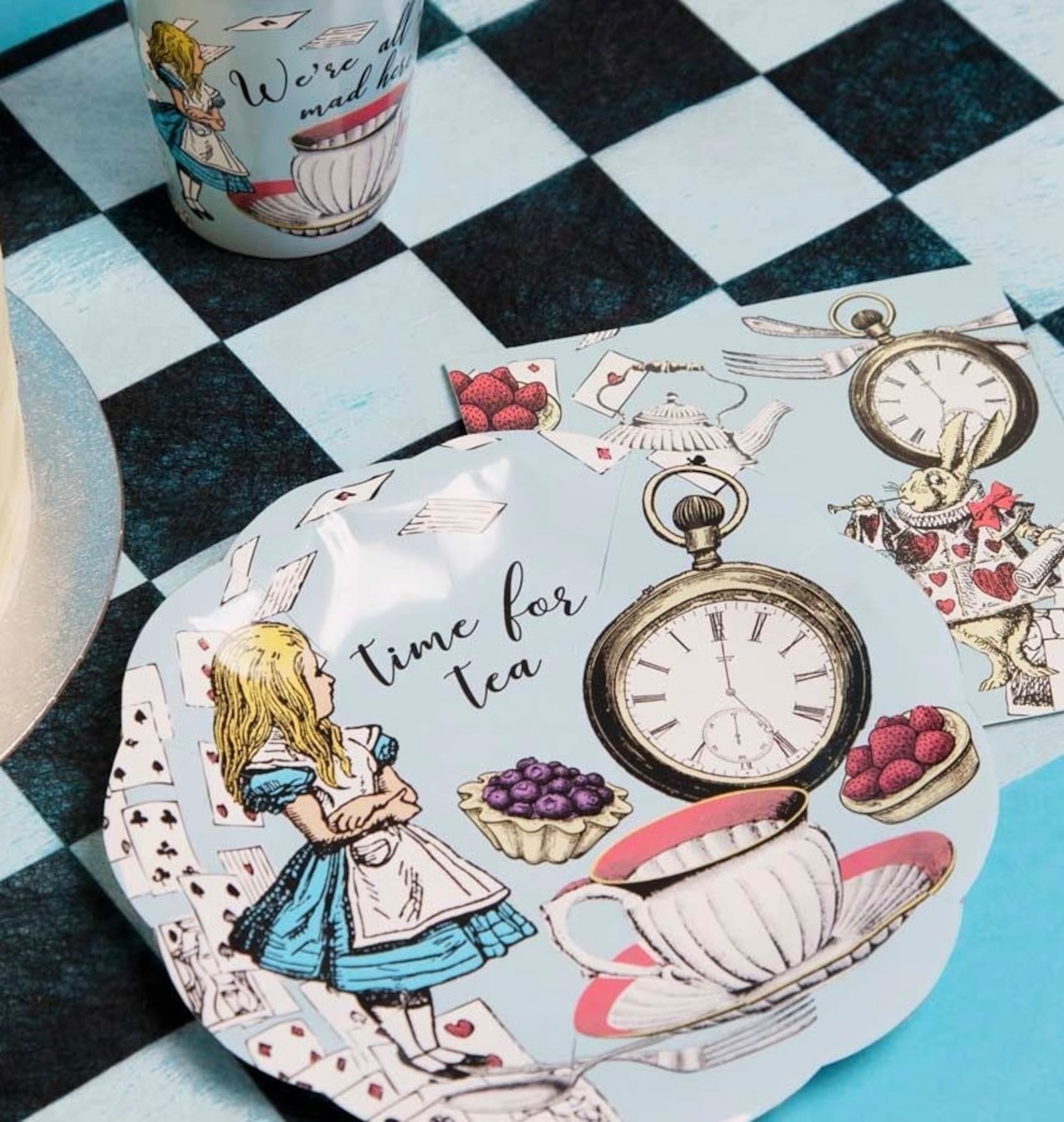 ★3点セット(ブルー)『Talking Tables トーキングテーブル』不思議の国のアリス Alice in wonderland イギリス製の画像02
