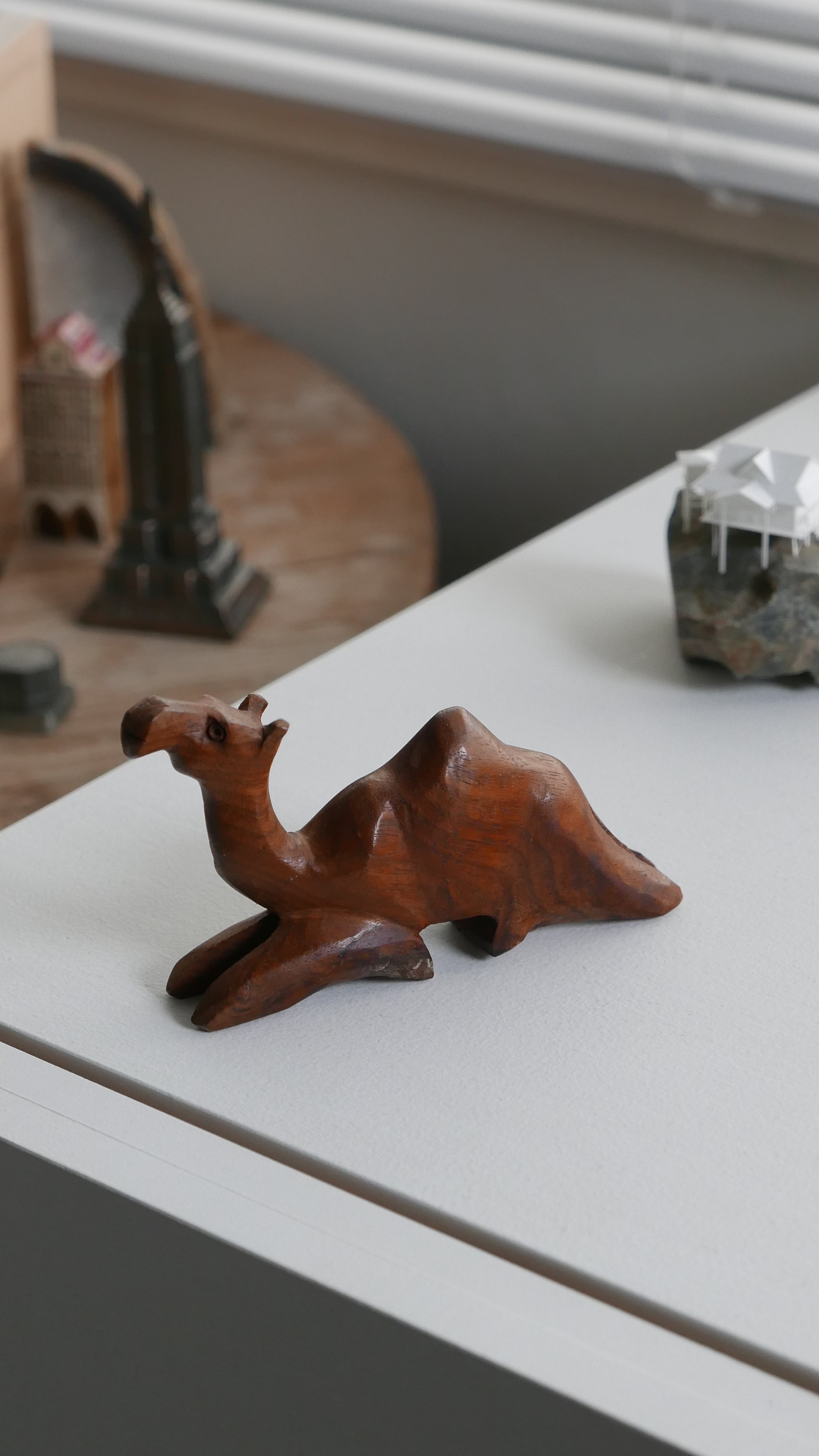 old egyptian souvenir , wooden camel