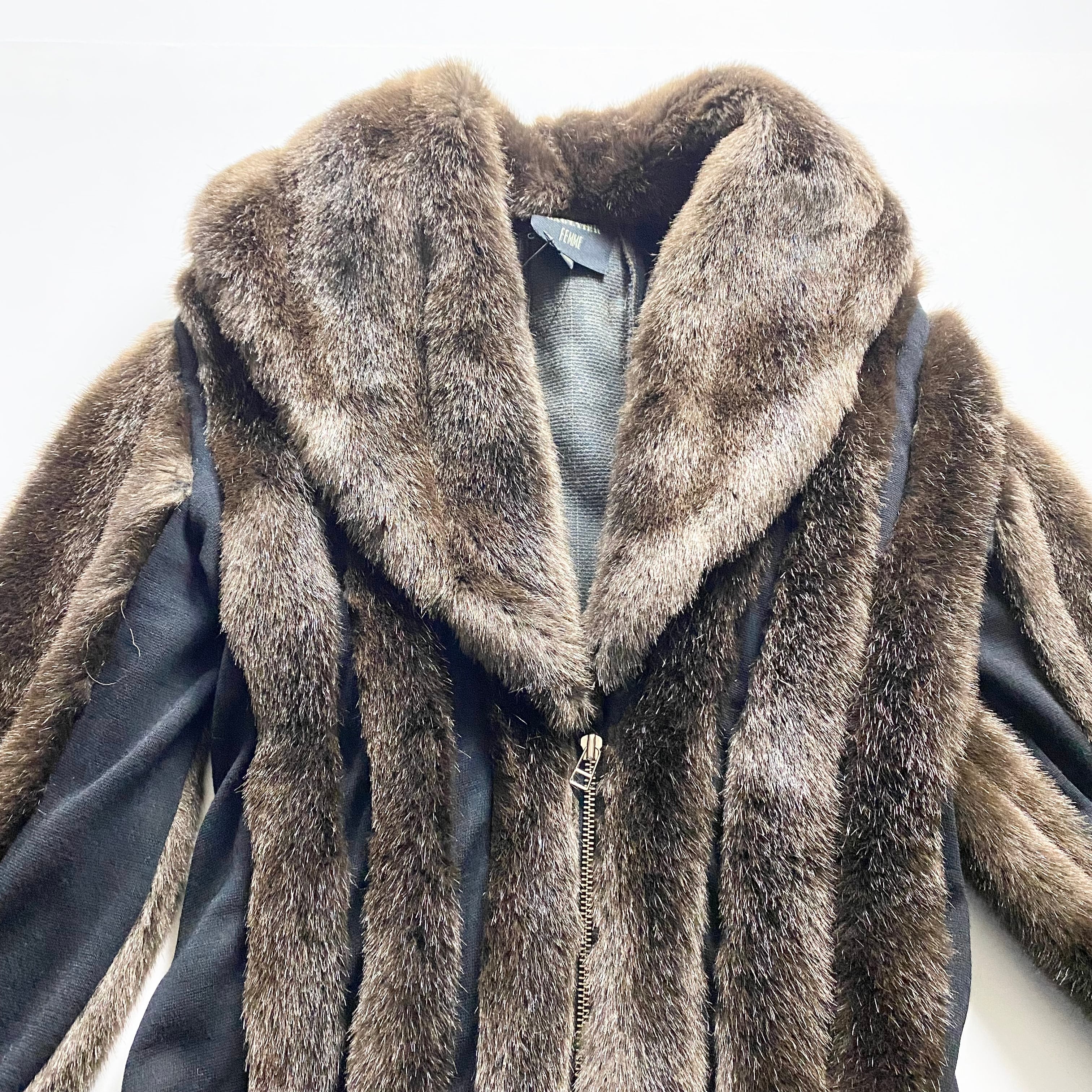 JEAN PAUL GAULTIER FEMME fake fur coat | NOIR ONLINE