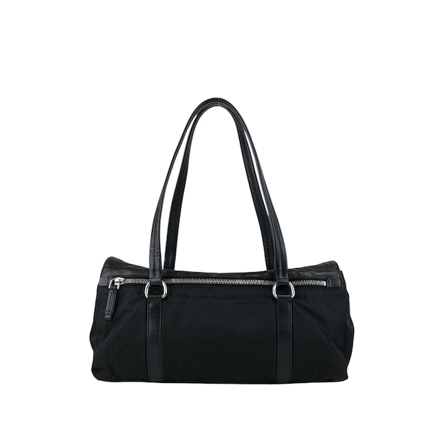 PRADA プラダ ハンドバッグ ブラック プッシュロック レザー vintage ヴィンテージ オールド pesttr
