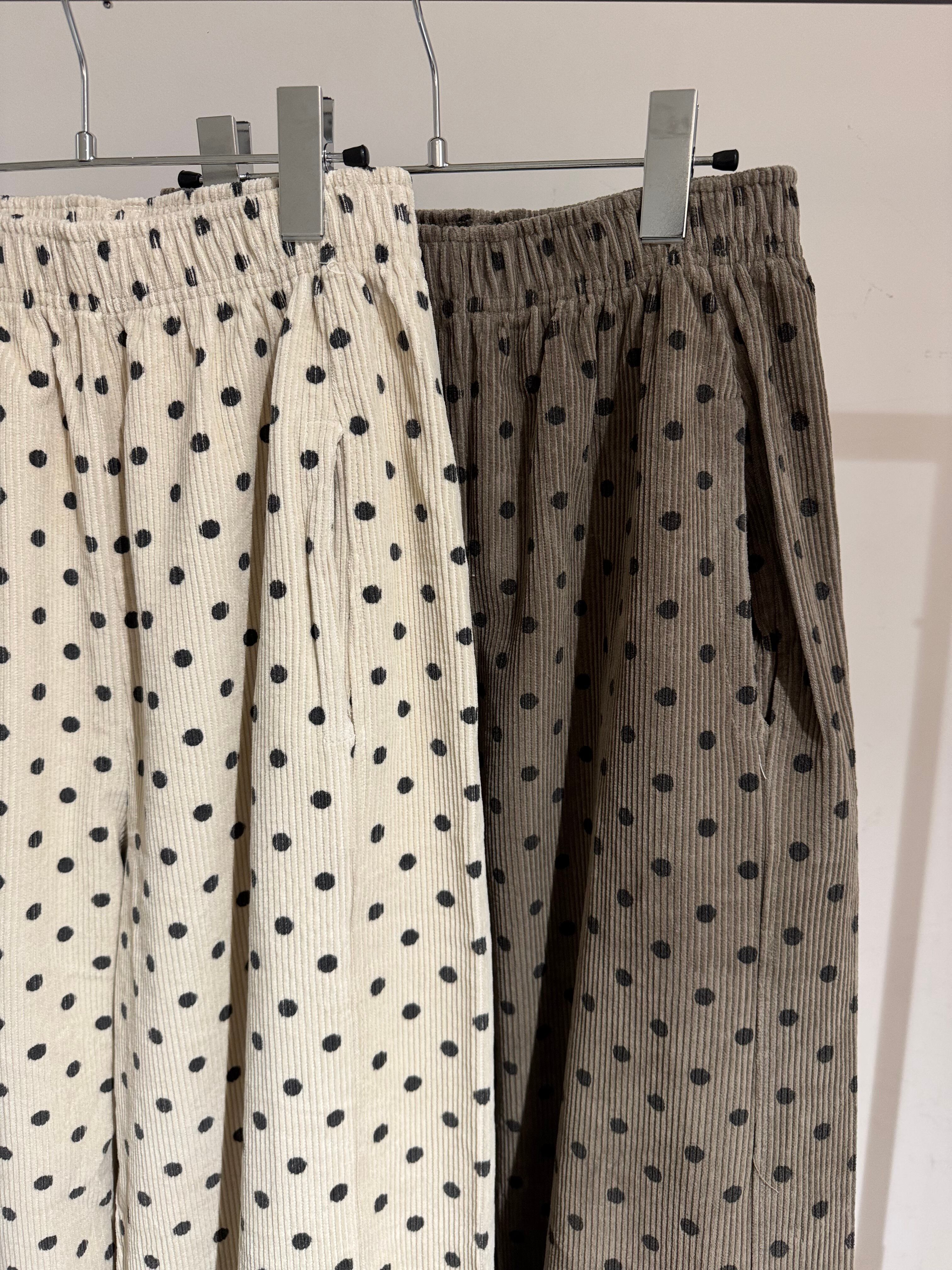 corduroy touch dot pants