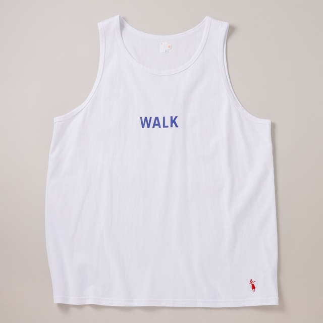 【新品】SUNSHINE＋CLOUD special limited edition big size tank top "WALK - ALOUND" made in USA ／ サンシャインクラウド MINTENS限定品 USA製 ビッグサイズ タンクトップ Tシャツ XXL White