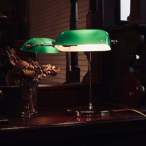 Vintage banker's lamp