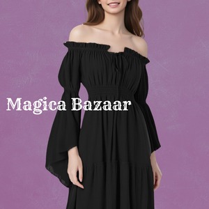 レイヴンズ・エンブレイス　オフショルダードレス　M25032