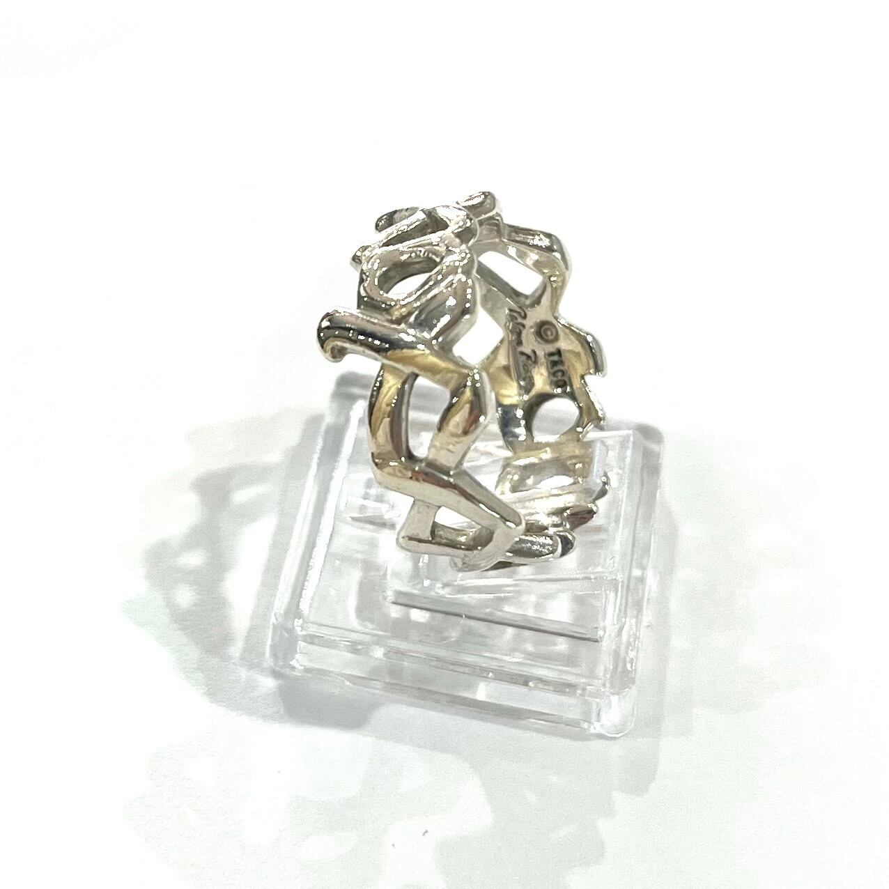 TIFFANY&CO.】【16〜16.5号】2385 パロマ・ピカソ ラブ＆キスリング