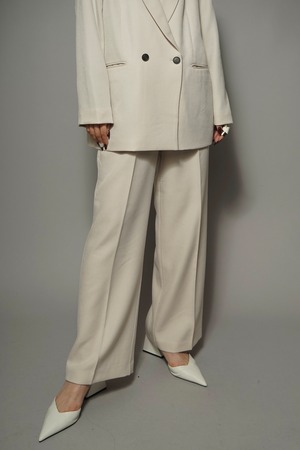 TWILL CENTER CREASE PANTS  (ECRU) 2402-23-3491