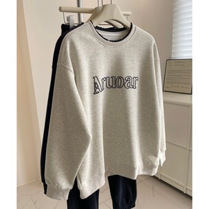 logo-embroidered lace sweatshirt　J00452
