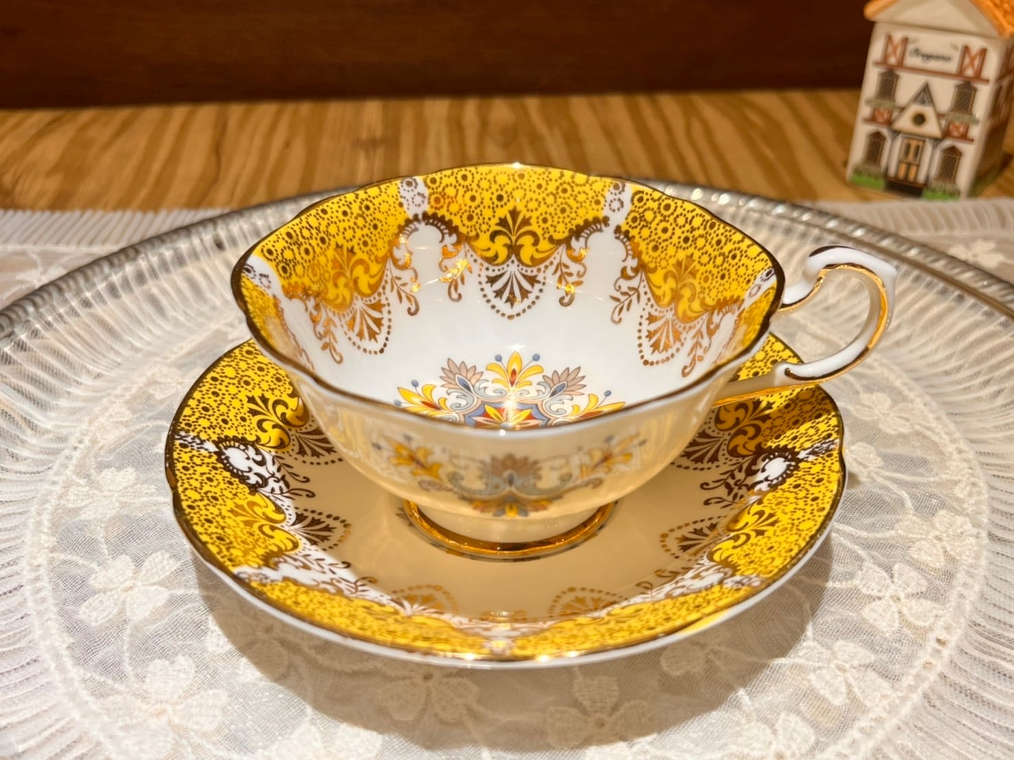 希少✳︎アンティークティカップとケーキ皿セット パラゴン＆ロイヤル