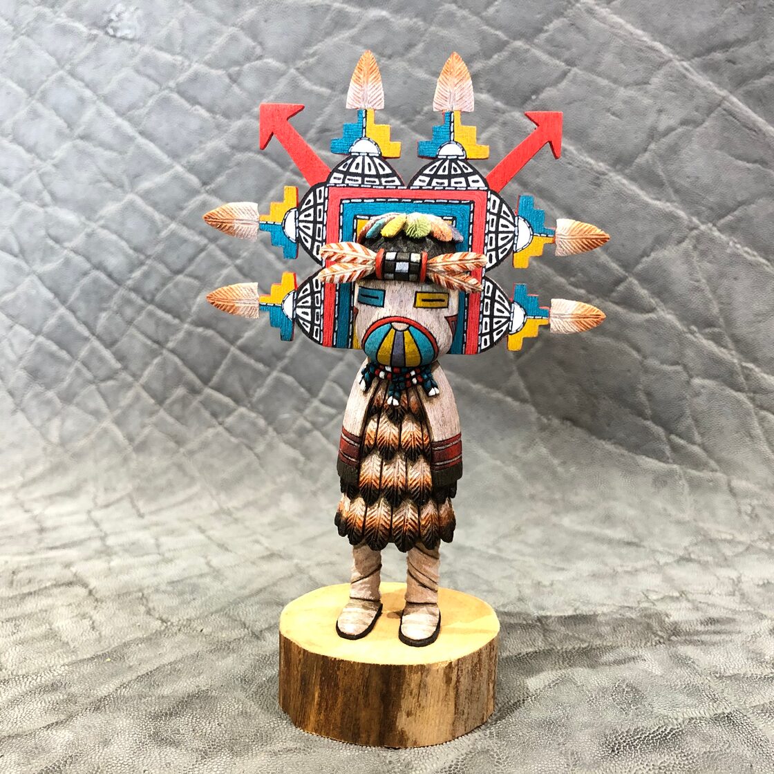 HOPI（ホピ）族 Renferd Koruh作 Shalako Manaカチーナドール ※ INDIAN 